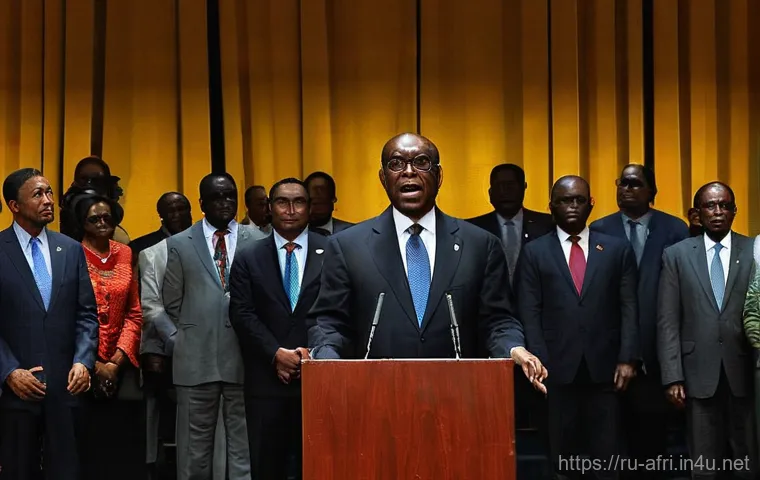 중앙아프리카 공화국 안드레 콜링바 생애 - **Prompt:** An authoritative, dignified scene of André Kolingba as President of the Central African ... 중앙아프리카 공화국 안드레 콜링바 생애 - **Prompt:** An authoritative, dignified scene of André Kolingba as President of the Central African ...